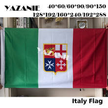 YAZANIE-Bandera de Ensign Civil de Italia, banderas y banderines navales italianos de cualquier tamaño, 60x90cm, 90x150cm, banderas estampadas de poliéster 2024 - compra barato
