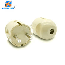 EU Plug 2 Round Pin AC Electrical Power German Type F Schuko Rewireable Plug Male Socket Adaptor Outlet Extension Cord Connector 2024 - buy cheap