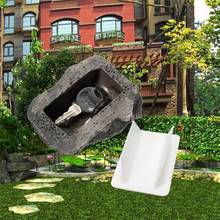 Rampro-caixa de proteção oculta para jardim ou quintal, aparência de pedras falsas, segura, escondida 2024 - compre barato