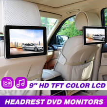 9 Inch Car HD Headrest Audio Monitor TFT Color LCD Display Digital Screen AV Input Radio Support Backup Camera MP5 Player 2024 - buy cheap