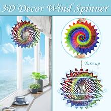 3D Rotating color Wind Chimes Stainless Steel Wind Spinner Pendant Outdoor Gift Ornaments Home Room Garden Decorations Drop Ship 2024 - buy cheap