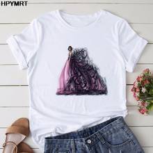 Women 2021 New Summer Graphic O-neck Tee Shirt Female Fun Princess Harajuku T Shirt Korean Tops Kawaii Streetwear Camiseta Mujer 2024 - buy cheap