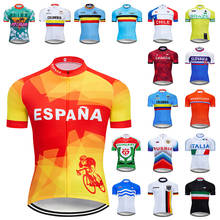 Summer 2022 National Team Cycling Jersey Mtb Uniform Mens Short Ropa Ciclismo Bicycle Clothing Quick Dry Bike Clothes Wear 2024 - buy cheap