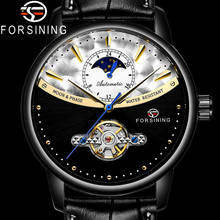 FORSINING New Automatic Mechanical Men Wristwatch Military Sport Male Clock Top Brand Luxury Leather Tourbillon Man Watch 8179 2024 - buy cheap