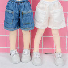 New 30cm bjd baby clothes overalls denim shorts pants for yos, SD, DD, 1/6BJD doll clothes accessories 2024 - buy cheap