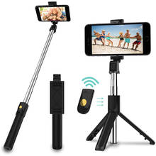 Palo de Selfie 3 en 1, trípode con Bluetooth, soporte de teléfono remoto inalámbrico para Xiaomi Mi, Huawei, Honor, iPhone, Samsung, monopié 2024 - compra barato