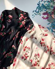 Blusa de seda de manga larga para primavera y otoño, camisa Floral para Mujer, 100%, Pph3719 2024 - compra barato