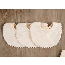 Baberos para bebé recién nacido bordado Floral princesa algodón Bandana alimentación Saliva toalla 63HE 2024 - compra barato