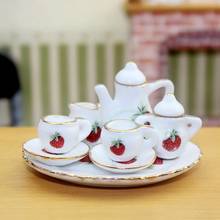 8pcs/set Dollhouse Miniature Mini Ceramic Tea Cup for blyth ob11 BJD Doll house Pretend Play Kitchen Furniture Accessories 2024 - buy cheap