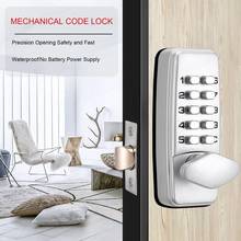 2021 HOT Digital Password Door Lock Mechanical Code Keyless Entry Door Lock Waterproof Generation Password Electronic Lock 2024 - buy cheap
