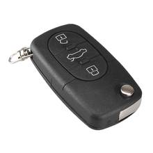 3 Buttons Flip Car Remote Key Shell Case for Audi A2 A3 A4 A6 A8 TT CR2032 Auto Replacement Key Cover 2024 - buy cheap