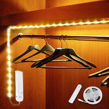 PIR датчик движения светодиодный светильник s для кухни светодиодная подсветка под шкаф прикроватная лестница шкаф ночник лампа безопасности батарея мощность лампа 2023 - купить недорого
