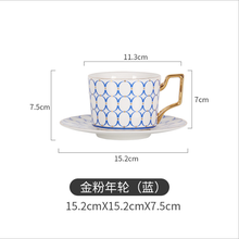 Ceramic Afternoon Black Tea Cups And Saucers Bone China Coffee Cup With Tray Porcelain Drinkware Set Dropshipping 2024 - buy cheap