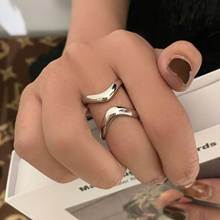 Cool Personality Design Gold Finger Rings For Women Simple Smooth Geometric Silver Color Ring Jewelries Ladies Gift 2024 - buy cheap