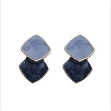 Creative Geometry Irregular Stud Earrings Female Charm Resin Jewelry Earrings Fashion Jewelry 2024 - buy cheap