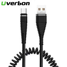 Uverbon весенний usb-кабель типа C для быстрой зарядки и синхронизации данных, usb-кабель для зарядки XiaoMi Huawei Letv Samsung Micro USB 2024 - купить недорого