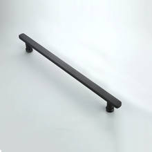 HOT Stainless Steel Frameless Shower Cabin Glass Sliding Door Handles Dumb Black Glass Door Pull / Push Handles CC 440mm 2024 - buy cheap