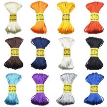 Newly 3mm 20M Chinese Knot Satin Nylon Braided Cord Macrame Beading Rattail Cords Multi-colored Findings Beading Thread#256429 2024 - buy cheap