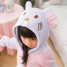 Disfraz de gato con lazo para niños y niñas, Kigurumi, disfraz de Animal de dibujos animados para Halloween, vestido de Cosplay, pijama 2024 - compra barato