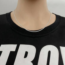 Популярное титановое стальное Плоское Ожерелье S из нержавеющей стали, цепочка на свитер, подвеска с цепочкой 2024 - купить недорого