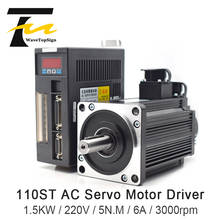 AC Servo Motor Driver 1.5KW 220V 5N.M 6A 110ST-M05030 AC Motor Matched Servo Driver AASD 30A Complete Motor kit 2024 - buy cheap