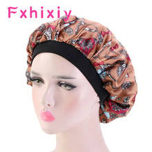 New Soft Satin Bonnet Women Elastic Wide Band Night Sleep Hat Chemo Caps Beanies Hair Loss Cover Head Wrap Hair Beauty Hair Care 2024 - buy cheap