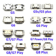 2 unidades para Moto G9, G4, G5, G5S, G5S, G6, G7, G8 Plus, Play Power tipo C, Cargador USB, conector Jack, puerto de carga de datos, enchufe trasero 2024 - compra barato