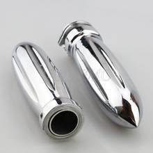 25mm chrome metal silver motocross handle bar scooter hand grips unviersal motorbike grip for harley style motorcycle handlebar 2024 - buy cheap