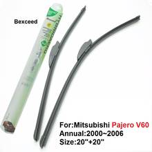 Flat Wiper Blade for Mitsubishi Pajero V60 20"+20" High Quality Bexceed of All Season Car Windshield Windscreen 2000~2006 2024 - buy cheap