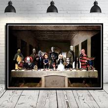 Póster de película, imágenes de terror para el diseño del hogar, pintura en lienzo de la Última Cena, grito malvado e impresiones para decoración del hogar de la sala de estar 2024 - compra barato