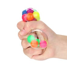 Anti Stress Face Reliever Colorful Ball Autism Mood Squeeze Relief Healthy Toy Funny Gadget Vent Toy Children Christmas Gift 2024 - buy cheap