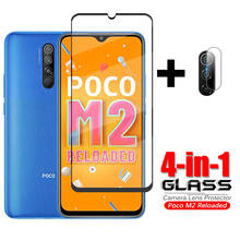 Funda completa de cristal templado para Xiaomi Poco M2, Protector de pantalla de teléfono, cámara, cristal Protector 2024 - compra barato