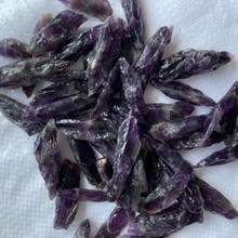 3-5cm 100g Natural Rough Specimen Amethyst Point Quartz Wolf Teeth Wand Crystal Natural Stones and Minerals Fish Tank Stone 2024 - buy cheap