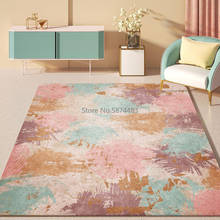 Alfombra moderna y antigua de estilo abstracto para sala de estar, Alfombra de Color rosa, verde, óxido, Amarillo, dormitorio, cabecera 2024 - compra barato