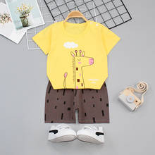 Children Cartoon Set 2022 Baby Clothes Summer Short Sleeve T-shirt+shorts 2pcs Suit For Boys And Girls 2-5 Years Old Kid Infants 2024 - buy cheap