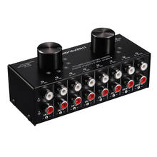 6 in 2 out audio source signal selection switcher headphone speaker switch two-way switch 2 in 6 out lossless 2024 - buy cheap