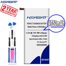 HSABAT-Batería de repuesto para Huawei Ascend P7, P7-L07, L09, L00, L10, L05, L11, 4750mAh, HB3543B4EBW, nueva llegada 2024 - compra barato