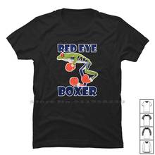 Camiseta boxer sapo árvore de olhos vermelhos, 100% algodão, árvore do filme, humor, sapo, caixa de olhos divertidos, engraçada 2024 - compre barato