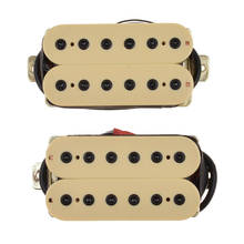 2 шт. 6 струн электрическая гитара Humbuckers пикап N & B латунная пластина двойная катушка Humbucker Пикап Набор 2024 - купить недорого