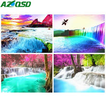 AZQSD Diamond Painting Full Square Waterfall Cross Stitch Diamond Embroidery Scenery Mosaic 5D DIY Rhinestone Home Decor Gift 2024 - buy cheap