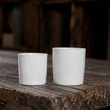 Чашка с прямой бочкой, чашка-мастер, керамическая белая посуда, чашка из нефрита, фарфоровая чайная чашка, керамические чайные чашки, чайный набор Kong Fu, чайный набор 2024 - купить недорого