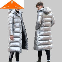 Men's Fashion Streetwear Brand 20% Thick Duck Jacket Man Clothes Long Warm Down Coat Parka Hiver 2020909 2024 - buy cheap