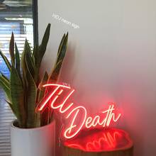 Custom Waterproof LED Flex Neon Sign Light Tie Death Visual Art Bar Pub Club Wall Hanging Flexible Neon Decor For Room Party 2024 - buy cheap