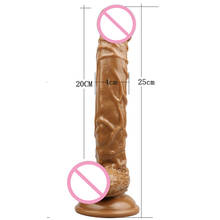 Erotic Toys 25*4cm Realistic Dildo Huge Big Dick Artificial Penis Horse Dildos For Woman Sex Female Masturbation Adult Sex Toys 2024 - buy cheap