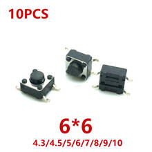 10Pcs 6*6*4.3/4.5/5/6/7/8/9/10(H)mm Panel PCB Momentary Tactile Tact Mini Push Button Switch DIP 4 Pin 2024 - buy cheap
