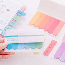 Korean Gradient Cute Memo Pad Kawaii Notepad Sticky Notes Memopad Stationery Index Card Tab School Office Decor Post Stationary 2024 - buy cheap