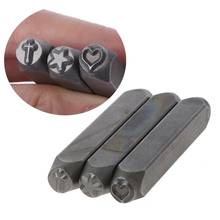 3Pcs Star Moon Cross Metal Punch Stamping Tool Hard Carbon Steel Tools to Stamp Jewelry Leather Wood Jewelry Making Tool 2024 - buy cheap