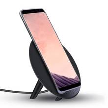 Быстрое беспроводное зарядное устройство QI 10 Вт, подставка для iPhone 8 Plus X Samsung Galaxy S8 Plus Huawei Xiaomi, беспроводное зарядное устройство, подставка 2024 - купить недорого
