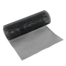 Rejilla delantera de aluminio para coche, accesorio de color negro, 100cm x 33cm, ajuste de rejilla de ventilación, parachoques, capó, estilo de coche 2024 - compra barato