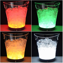 Champagne Bucket, LED Ice Bucket, Acrylic Wine Bucket, Bottle Cooler, Beer Beverage Bucket for Party Bar Pub Nightclubs KTV 2024 - buy cheap